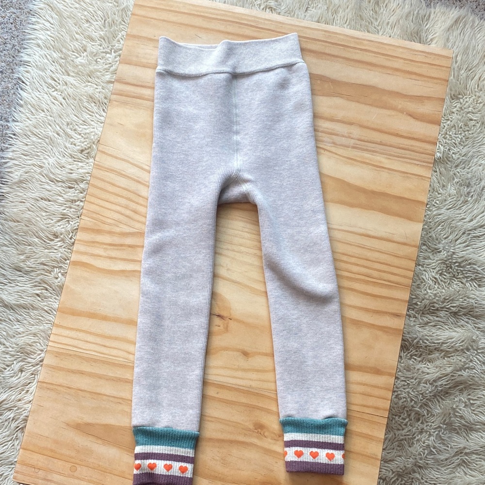 Girls fleece lined leggings